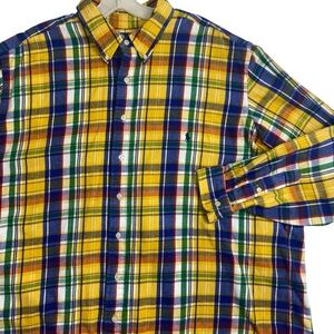 Vintage Polo Ralph Lauren Country Brushed Flannel Button Down Big and Tall 2XB